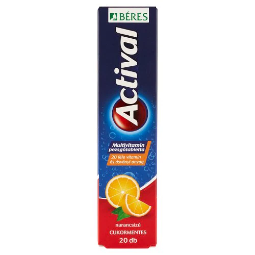 Actival Multivitamin pezsgőtabletta narancs 20 db