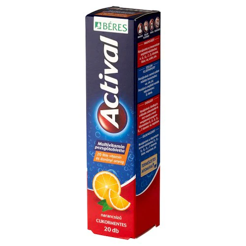 Actival Multivitamin pezsgőtabletta narancs 20 db - Image 2