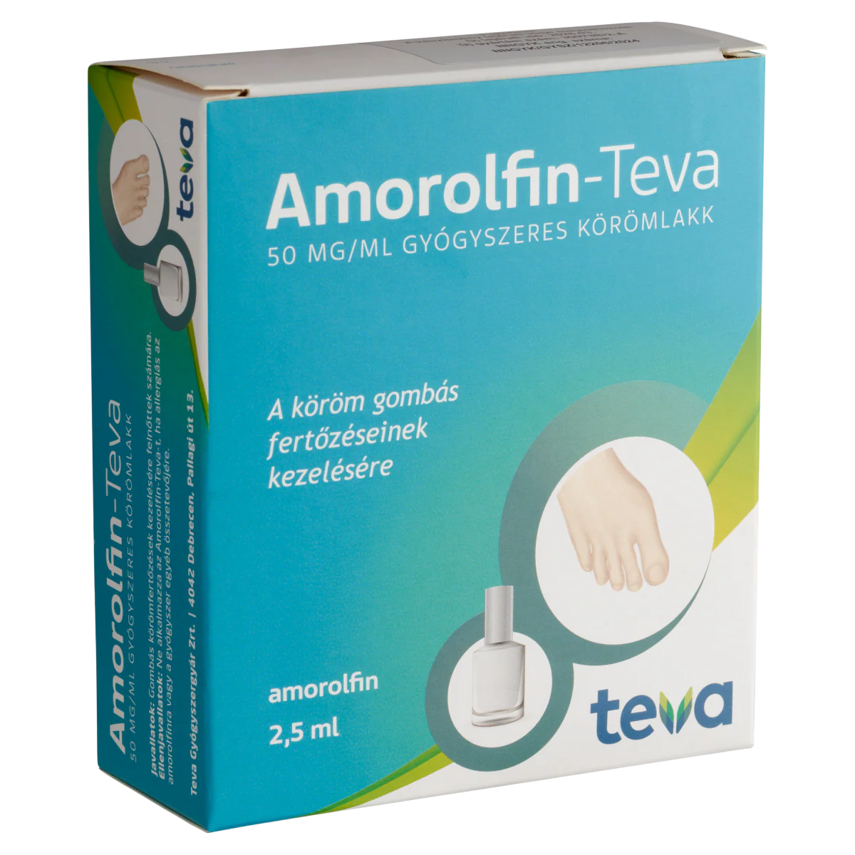 Amorolfin-Teva 50 mg/ml gyógyszeres körömlakk 2,5ml - Image 4