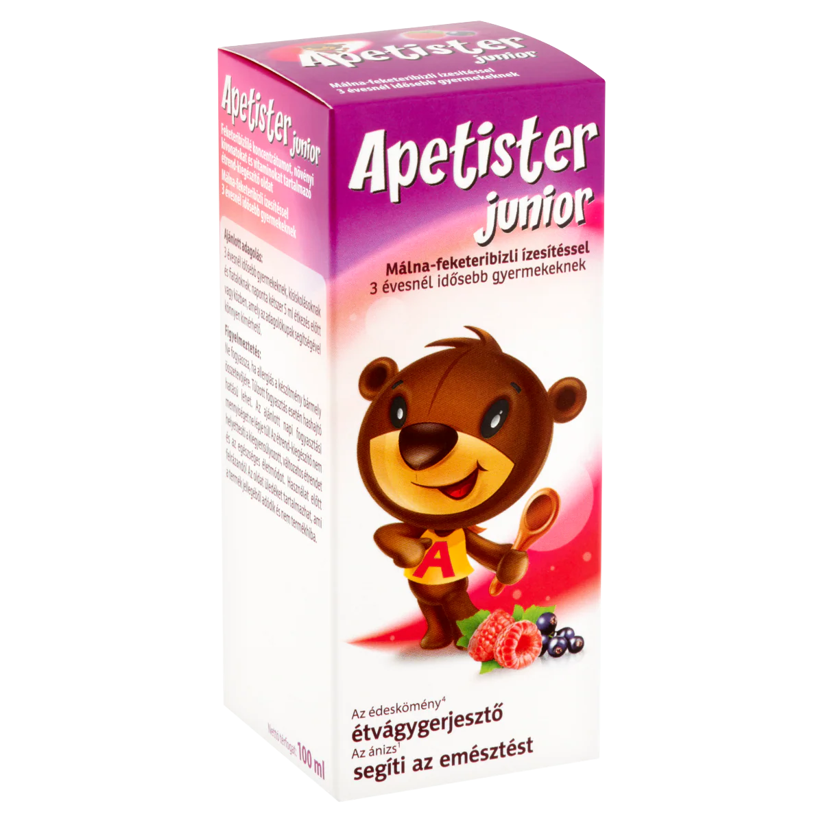 Apetister Junior oldat málna-feketeribizli 100ml - Image 5