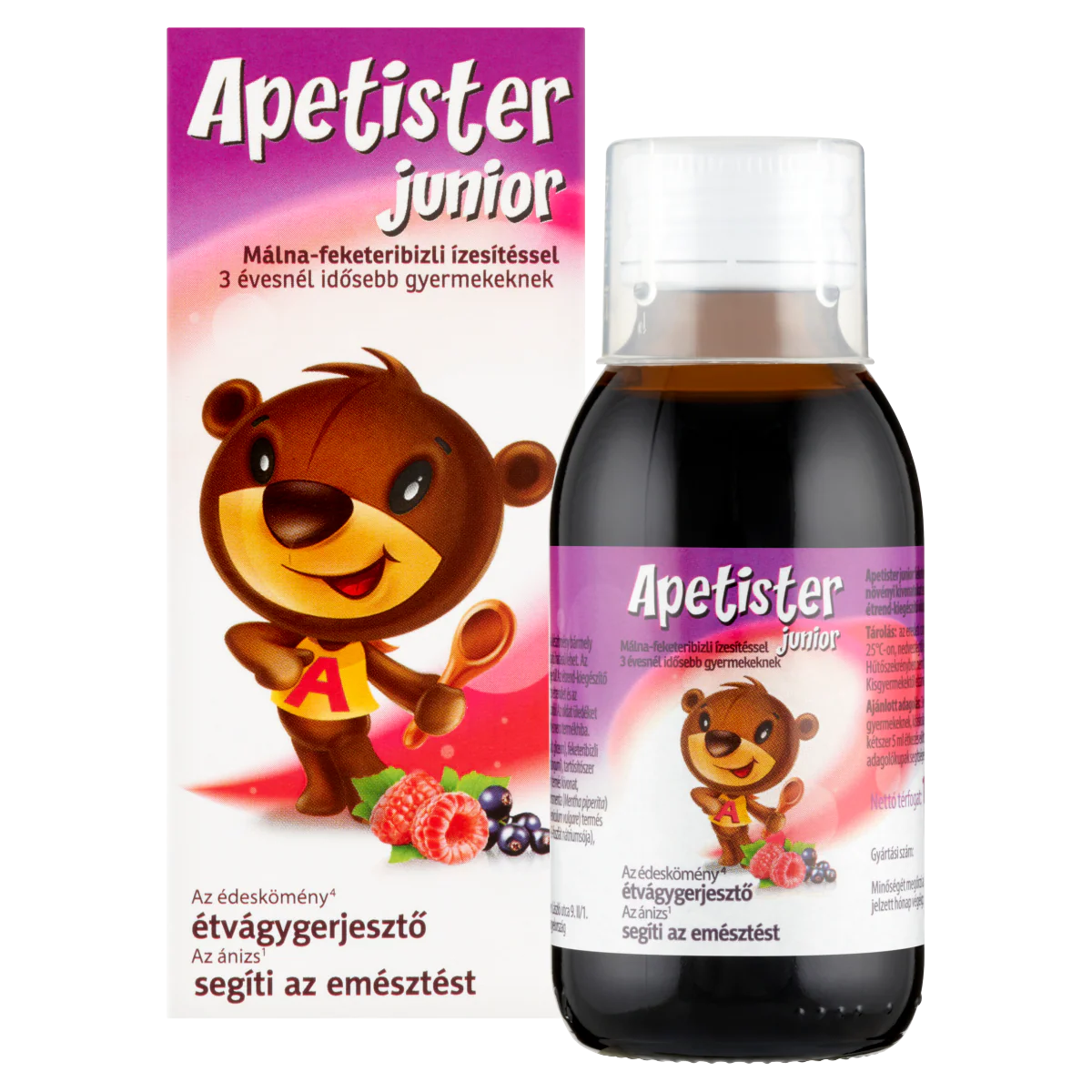 Apetister Junior oldat málna-feketeribizli 100ml - Image 9