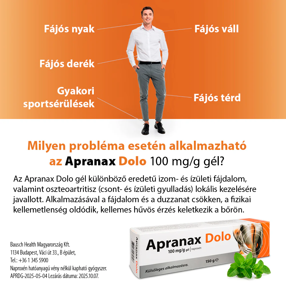 Apranax Dolo 100 mg/g gél 150g - Image 3
