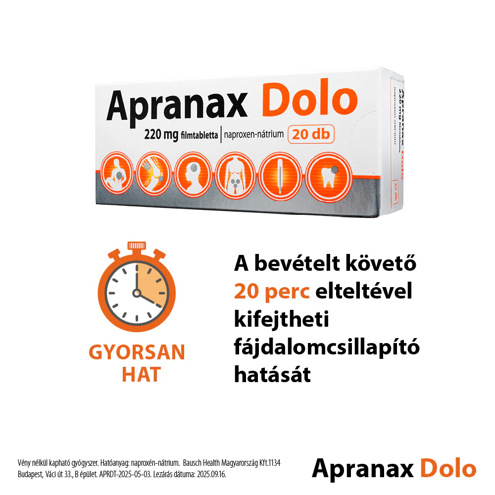 Apranax Dolo 220mg filmtabletta 20 db - Image 3