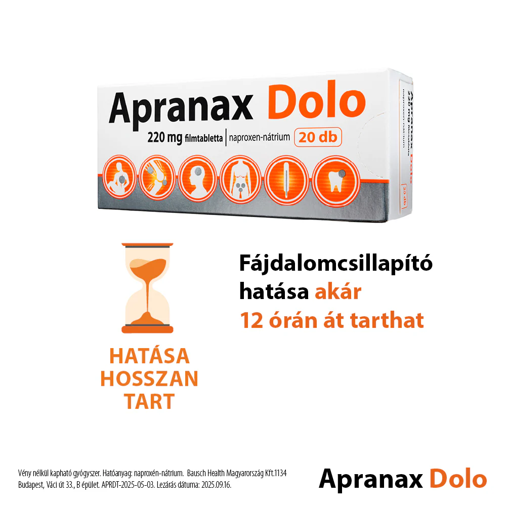 Apranax Dolo 220mg filmtabletta 20 db - Image 4