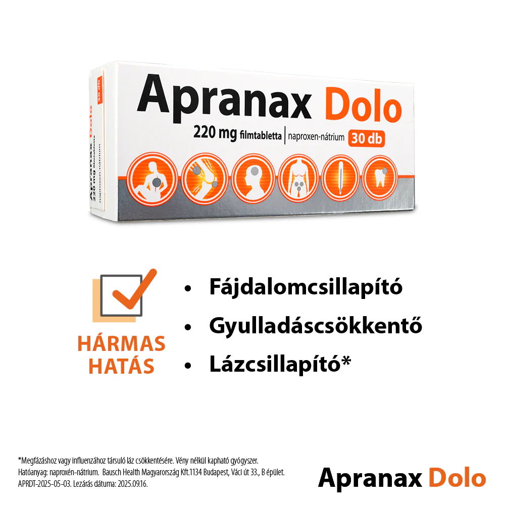Apranax Dolo 220mg filmtabletta 30 db - Image 2