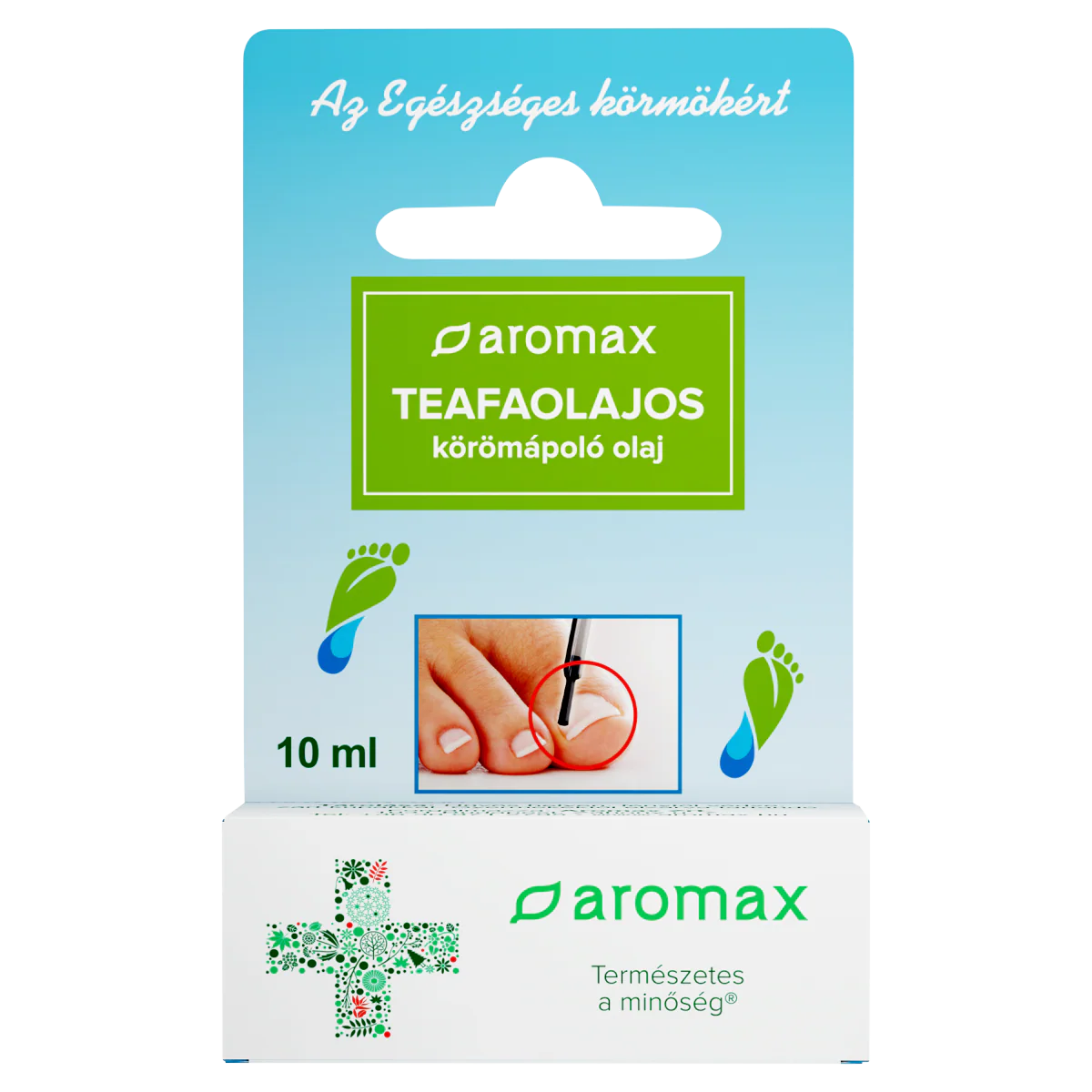 Aromax Teafaolajos köröm- és lábápoló ecsetelő 10ml - Image 2