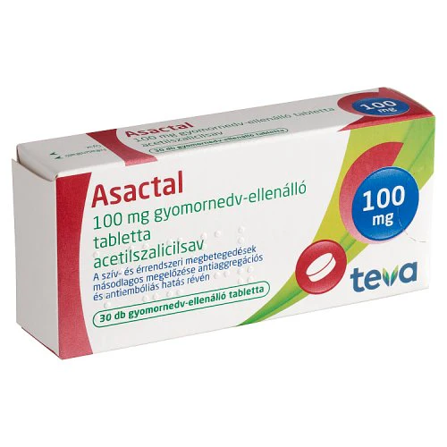 Asactal 100 mg gyomornedv-ellenálló tabletta 30 db - Image 2
