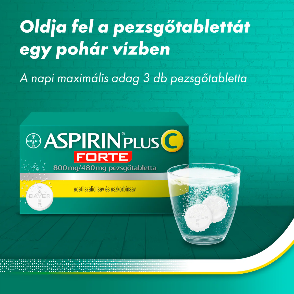 Aspirin Plus C FORTE pezsgőtabletta 20 db - Image 5