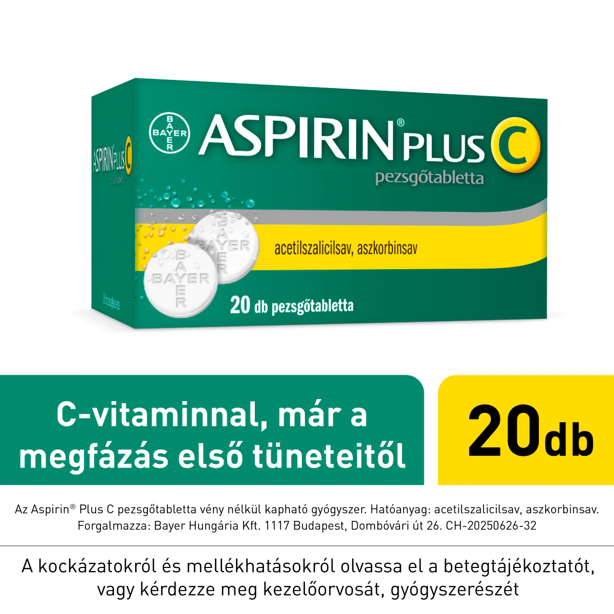 Aspirin Plus C pezsgőtabletta 20 db - Image 4