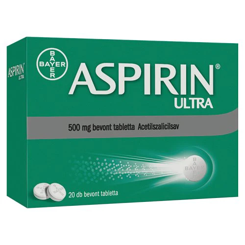 Aspirin Ultra 500 mg bevont tabletta 20 db