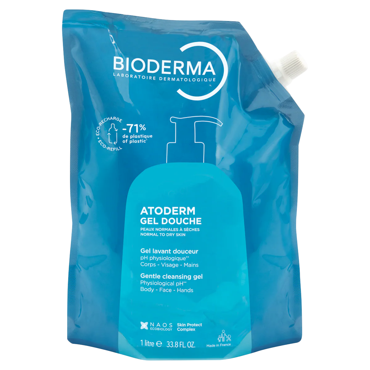 BIODERMA Atoderm tusfürdő Öko-utántöltő 1000ml - Image 2
