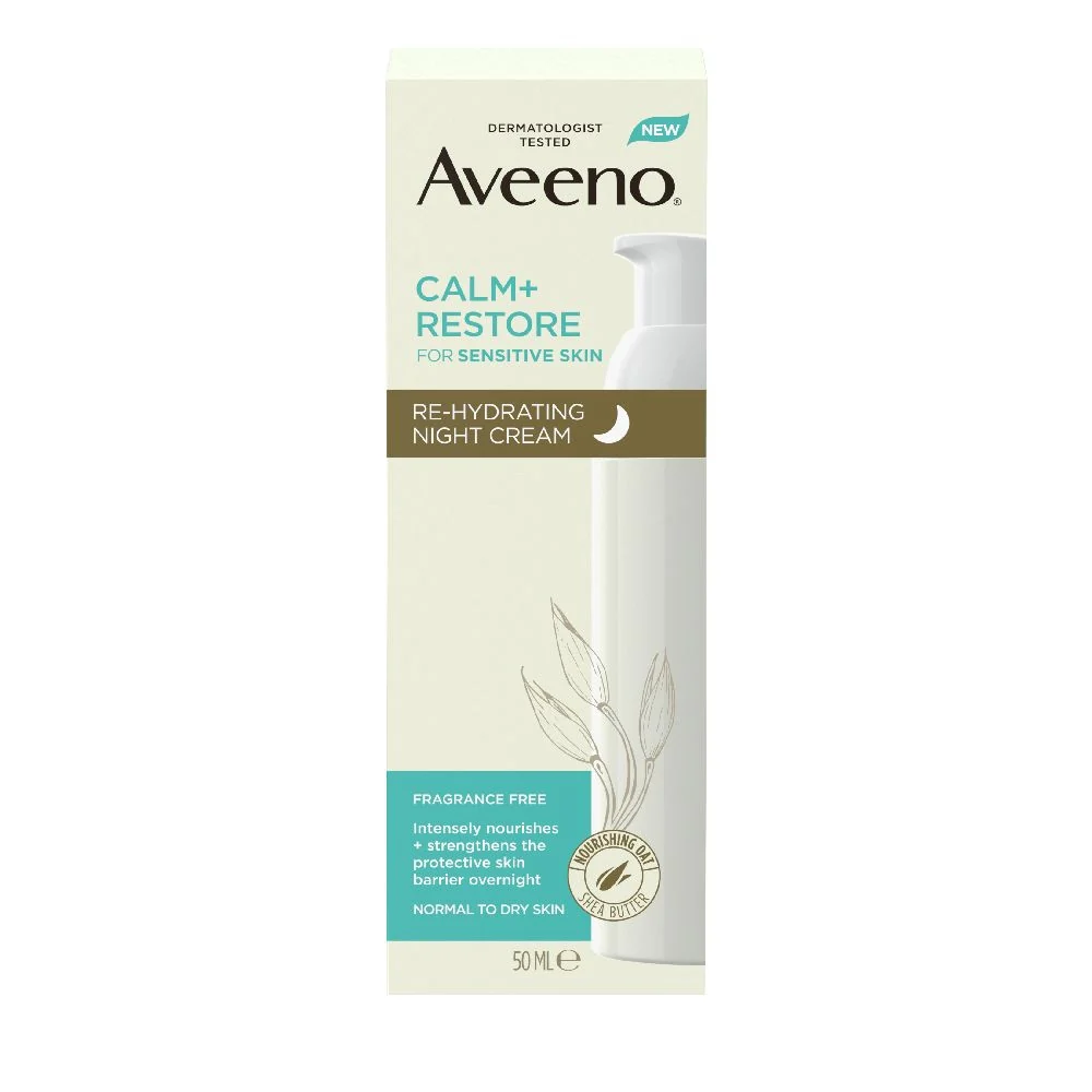 Aveeno Calm+ Restore hidratáló éjszakai arckrém 50ml