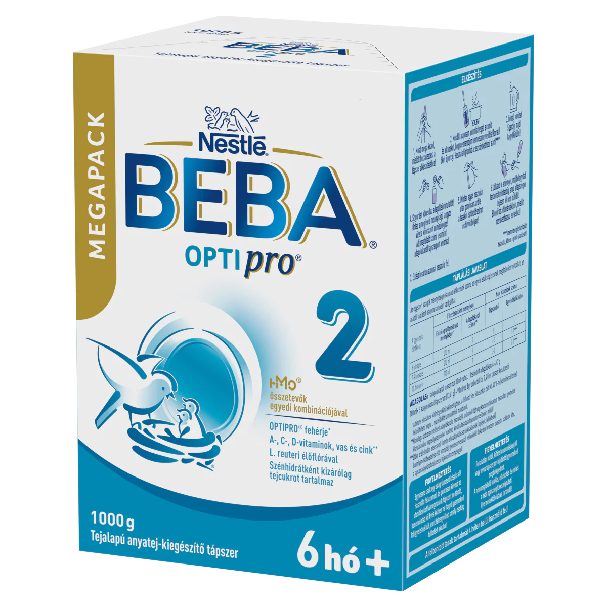 BEBA OPTIpro 2 tápszer Mega Pack 12 hónapos kortól 1000g - Image 2