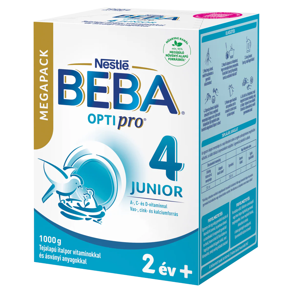 BEBA OPTIpro 4 Junior tejalapú italpor Mega Pack 2 éves kortól 1000g - Image 3