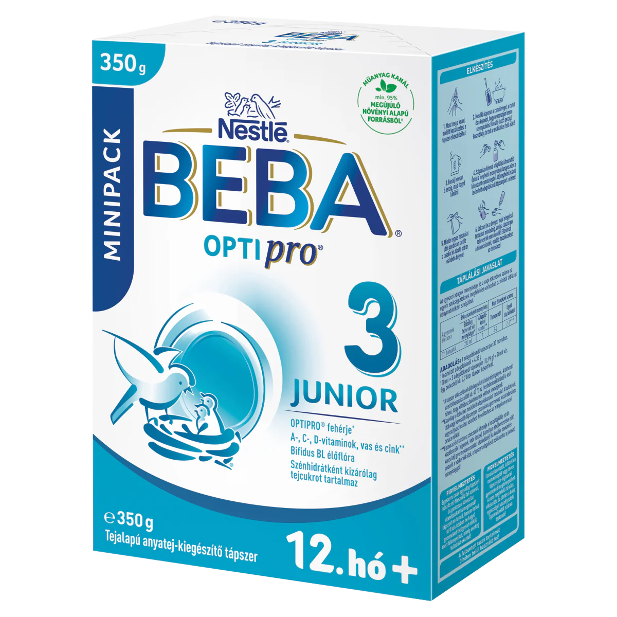 BEBA OPTIpro Junior 1 tejalapú tápszer 12 hónapos kortól (350g) - Image 3