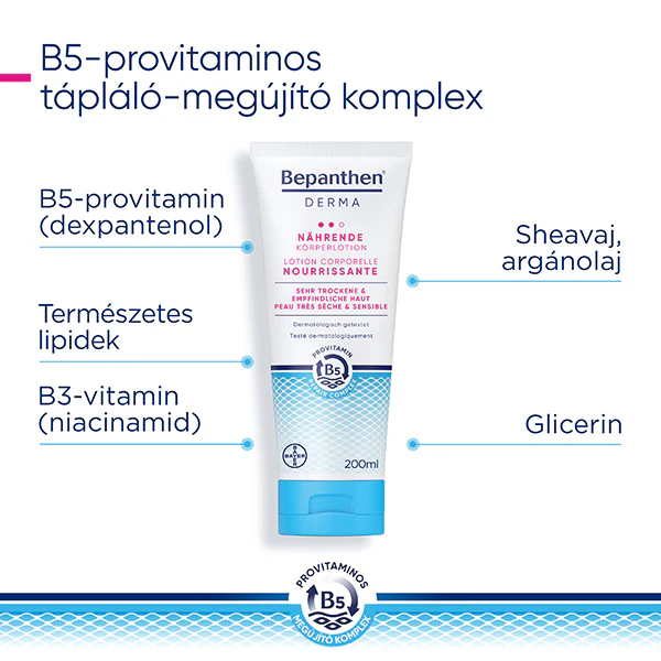 Bepanthen Derma tápláló testápoló 200 ml - Image 3