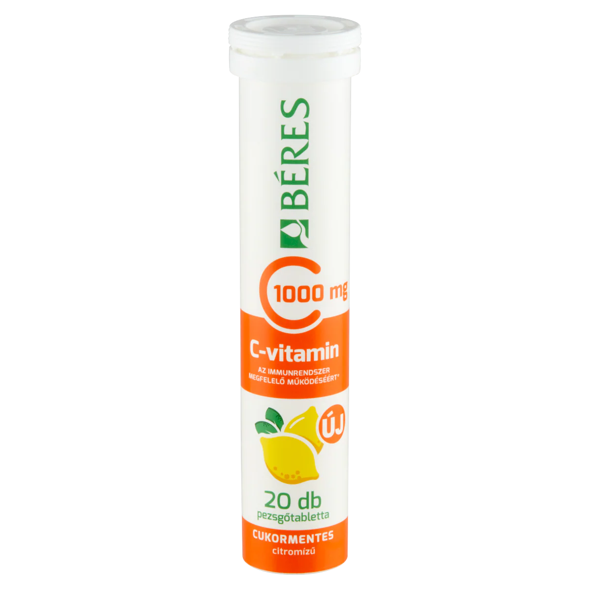 Béres C-vitamin 1000 mg cukormentes pezsgőtabletta citrom 20 db - Image 5
