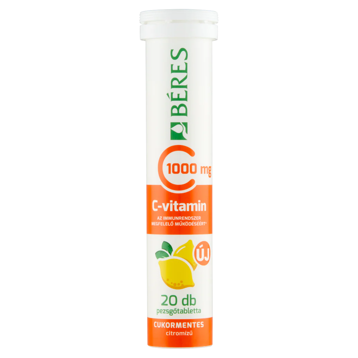 Béres C-vitamin 1000 mg cukormentes pezsgőtabletta citrom 20 db - Image 6