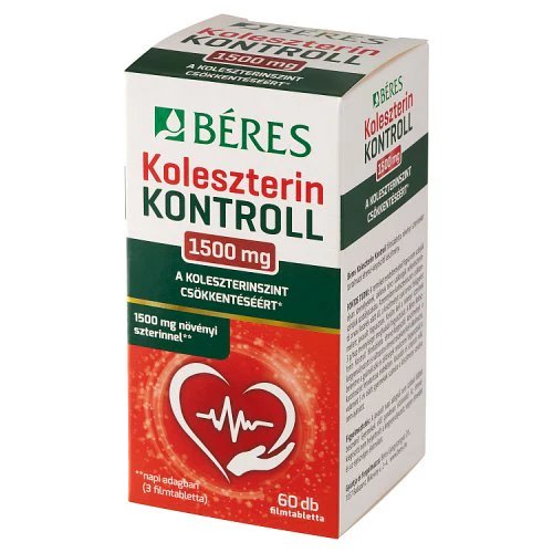 Béres Egészségtár Koleszterin Kontroll filmtabletta 60 db - Image 2