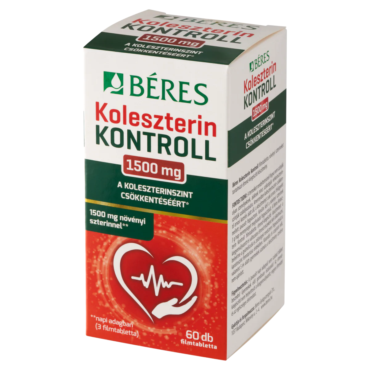 Béres Egészségtár Koleszterin Kontroll filmtabletta 60 db - Image 5