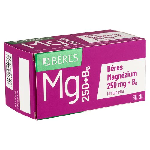 Béres Magnézium 250 mg + B6 filmtabletta 60 db - Image 3