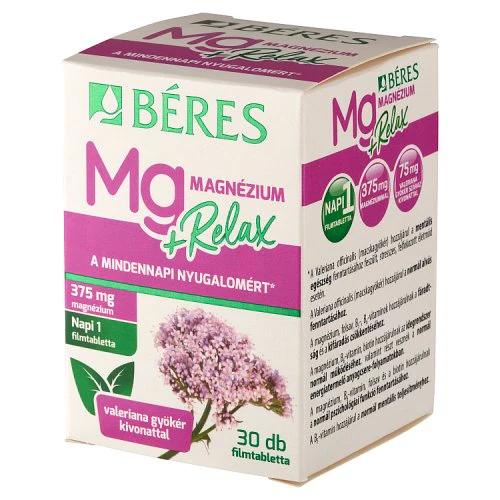 Béres Magnézium + Relax filmtabletta 30 db - Image 2