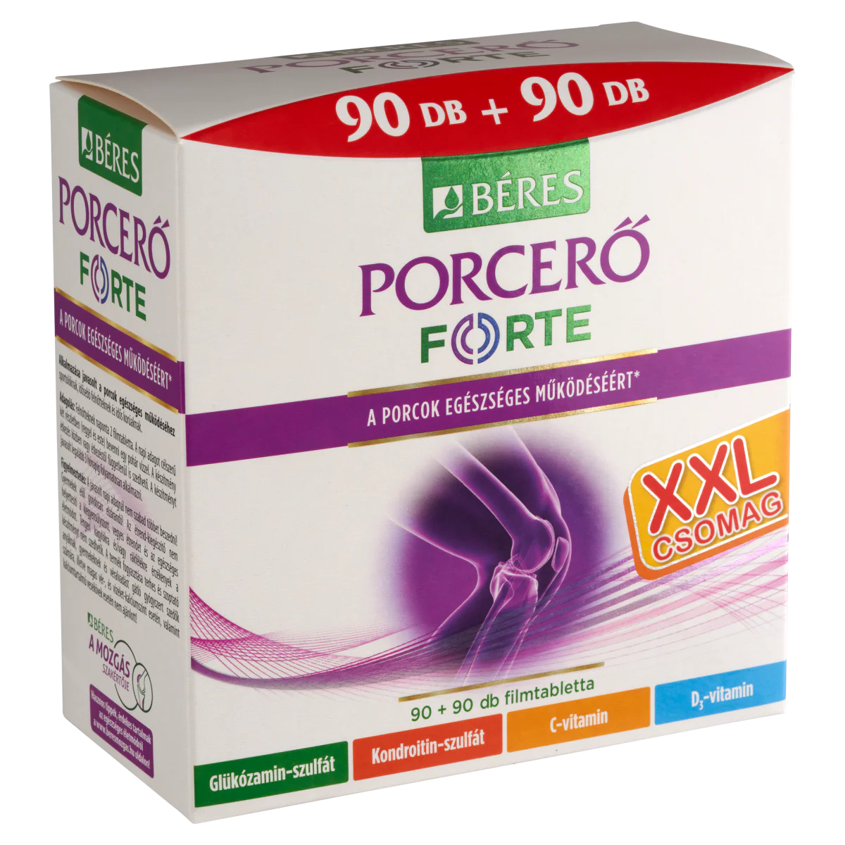Béres Porcerő Forte étrend-kiegészítő filmtabletta 2x90 db - Image 9