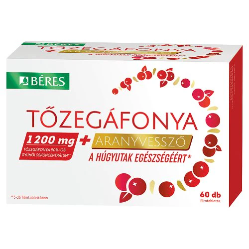 Béres Tőzegáfonya + Aranyvessző filmtabletta 60 db - Image 2