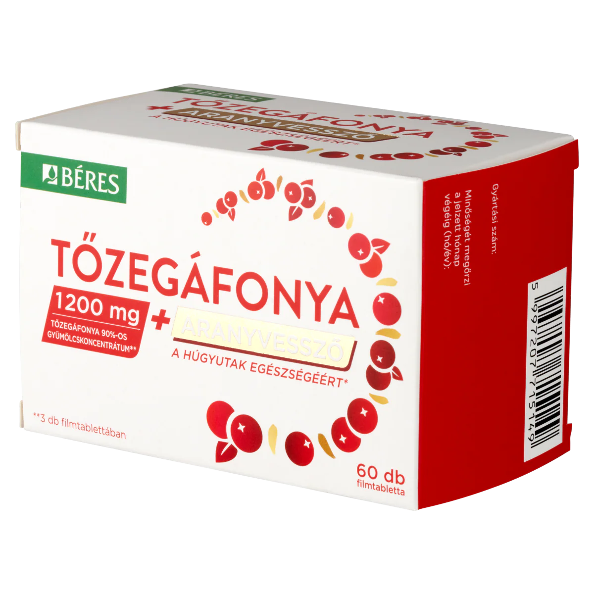 Béres Tőzegáfonya + Aranyvessző filmtabletta 60 db - Image 6