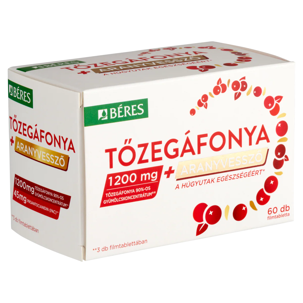 Béres Tőzegáfonya + Aranyvessző filmtabletta 60 db - Image 7