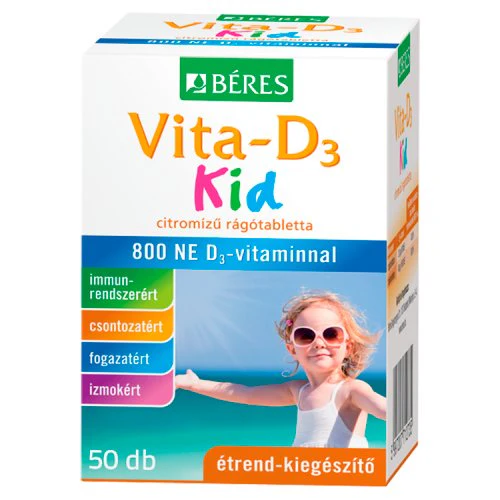 Béres Vita-D3 KID 800NE rágótabletta 50 db - Image 2