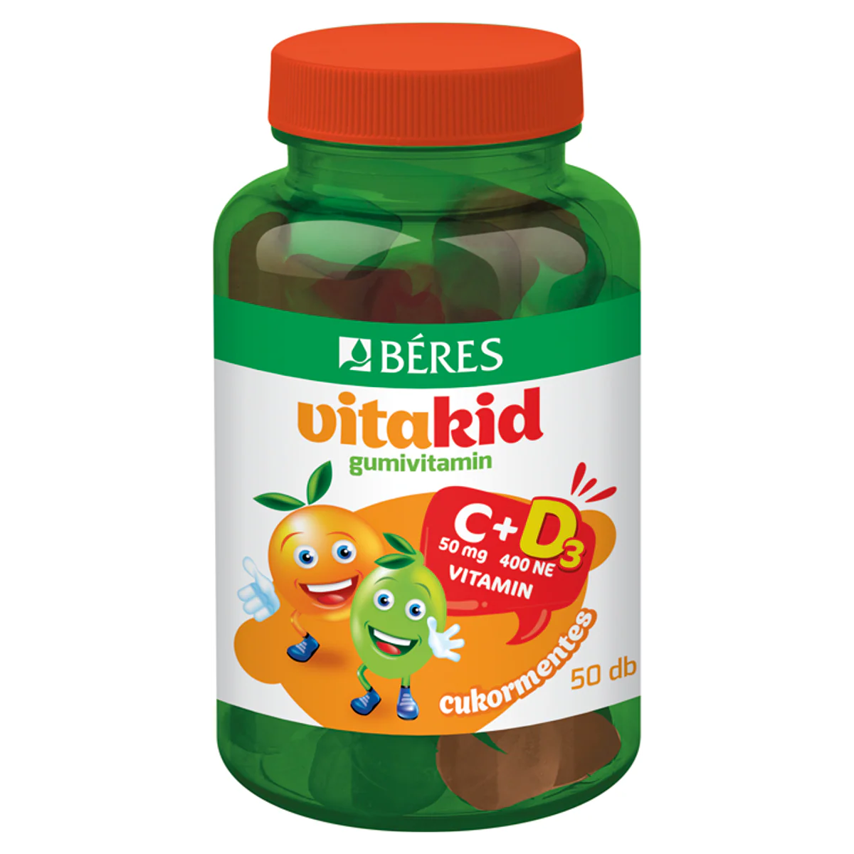 Béres VitaKid C+D₃ cukormentes gumivitamin 50 db - Image 4