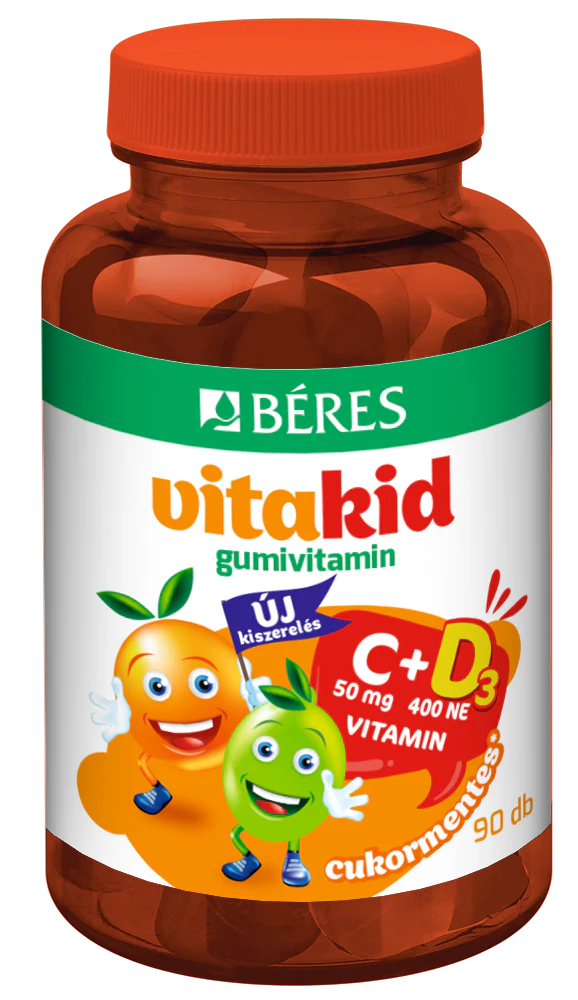 Béres Vitakid C+D3 gumivitamin gumitabletta 90 db