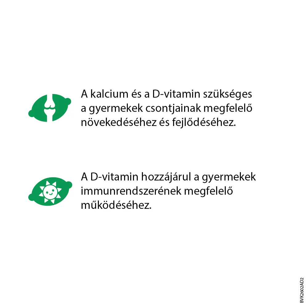 Béres VitaKid Ca + D₃ gumivitamin gumitabletta eper 30 db - Image 7