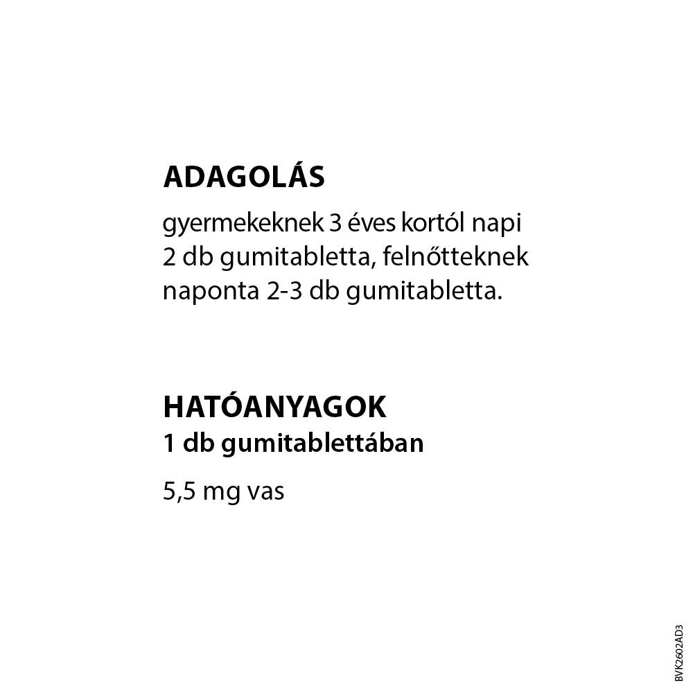 Béres VitaKid Vas gumivitamin gumitabletta szőlő 30 db - Image 7