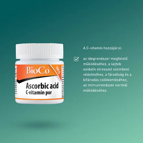 BioCo Ascorbic Acid C-vitamin por 180g - Image 3
