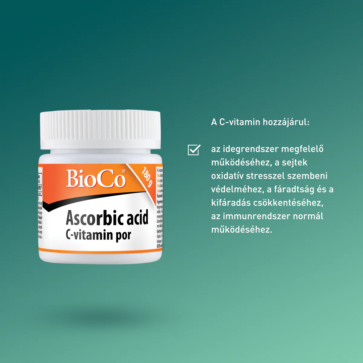 BioCo Ascorbic Acid C-vitamin por 180g - Image 6