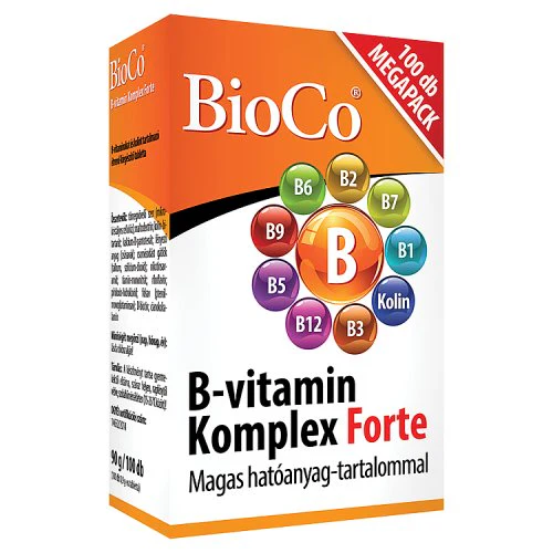 BioCo B-vitamin Komplex Forte tabletta Megapack 100 db - Image 3
