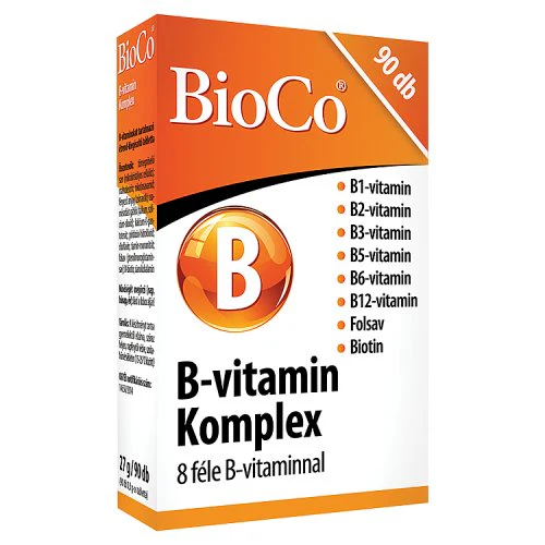 BioCo B-vitamin Komplex tabletta 90 db - Image 3