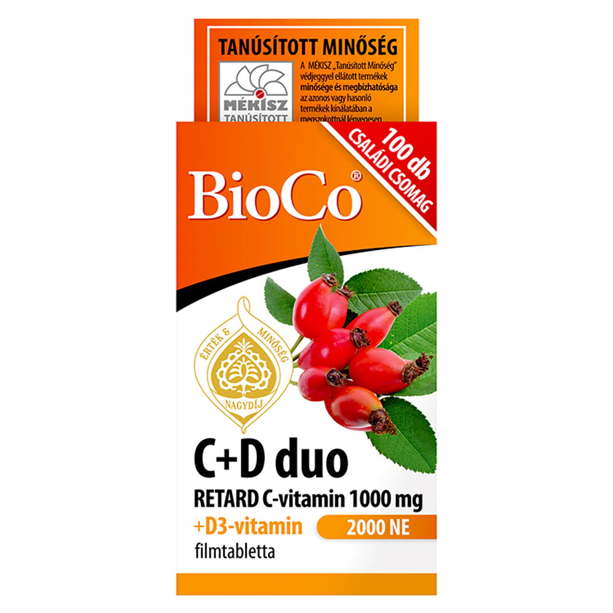 BioCo C+D duo Retard C-vitamin 1000 mg + D3-vitamin 2000 NE filmtabletta 100 db - Image 4