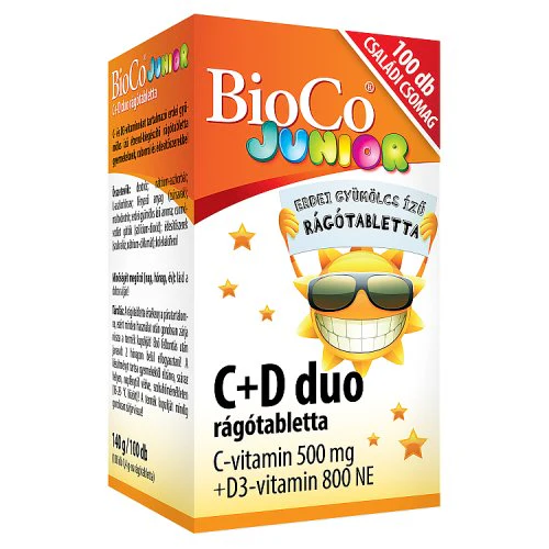 BioCo Junior C+D duo rágótabletta 100 db - Image 3