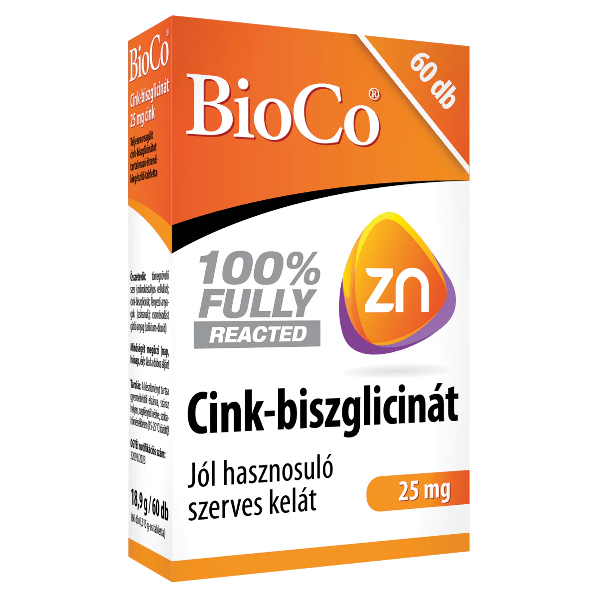 BioCo Cink-biszglicinát 25mg tabletta 60x - Image 4