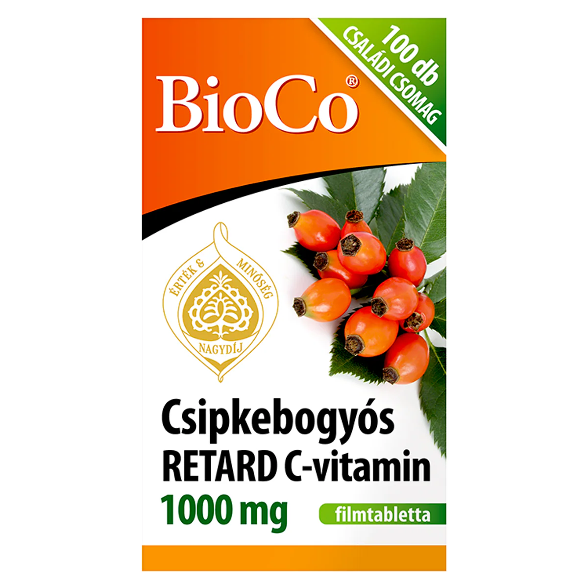 BioCo Csipkebogyós Retard C-vitamin 1000 mg filmtabletta 100 db - Image 4