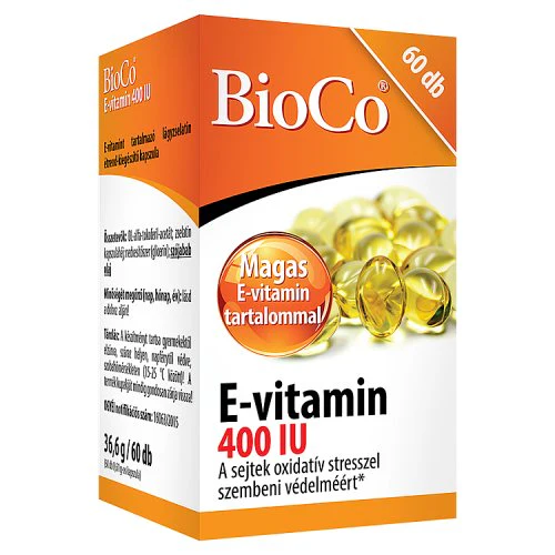 BioCo E-vitamin 400 IU lágyzselatin kapszula 60 db - Image 3