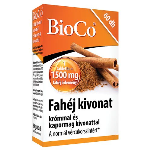 BioCo Fahéj kivonat krómmal és kapormag kivonattal tabletta 60 db - Image 3
