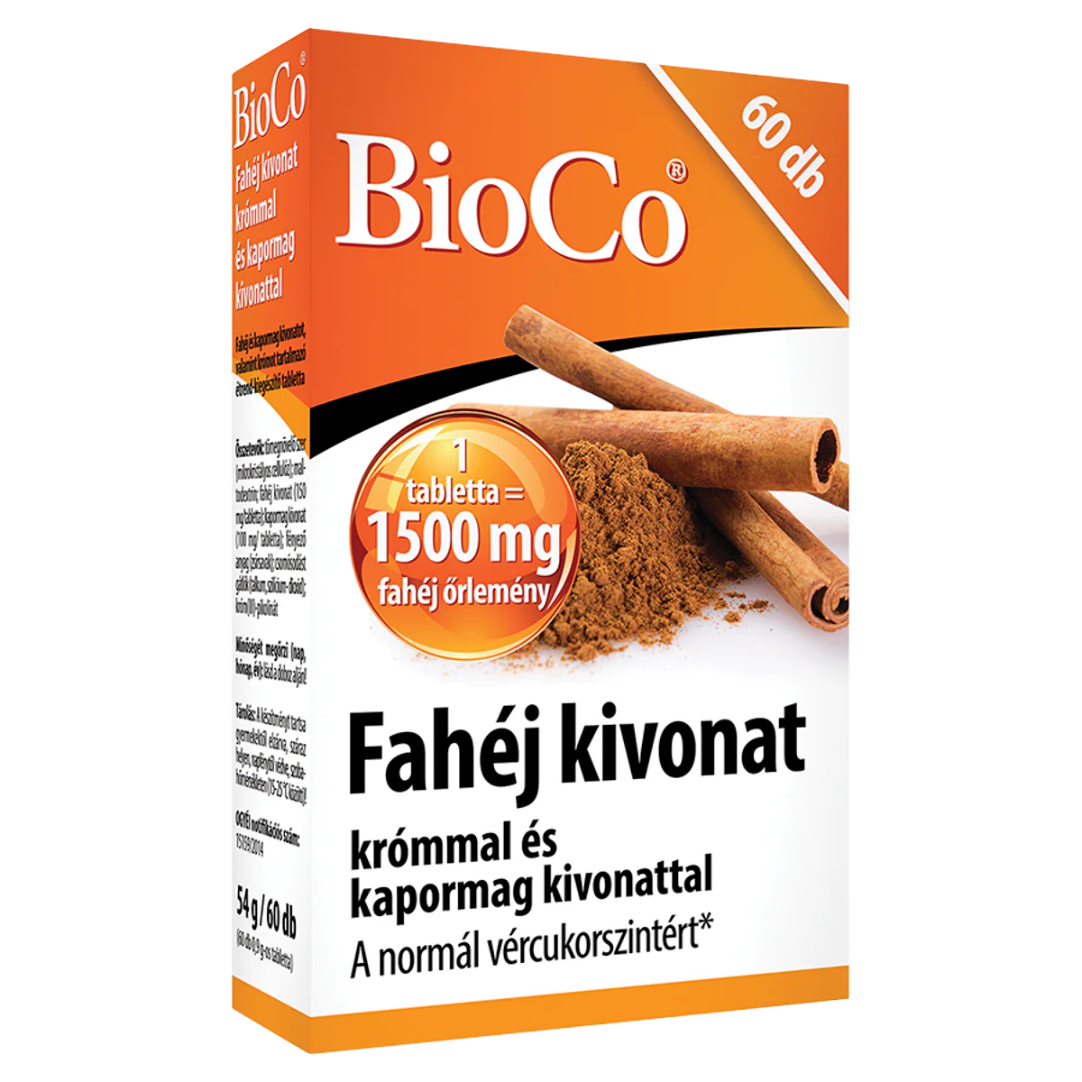 BioCo Fahéj kivonat krómmal és kapormag kivonattal tabletta 60 db - Image 4