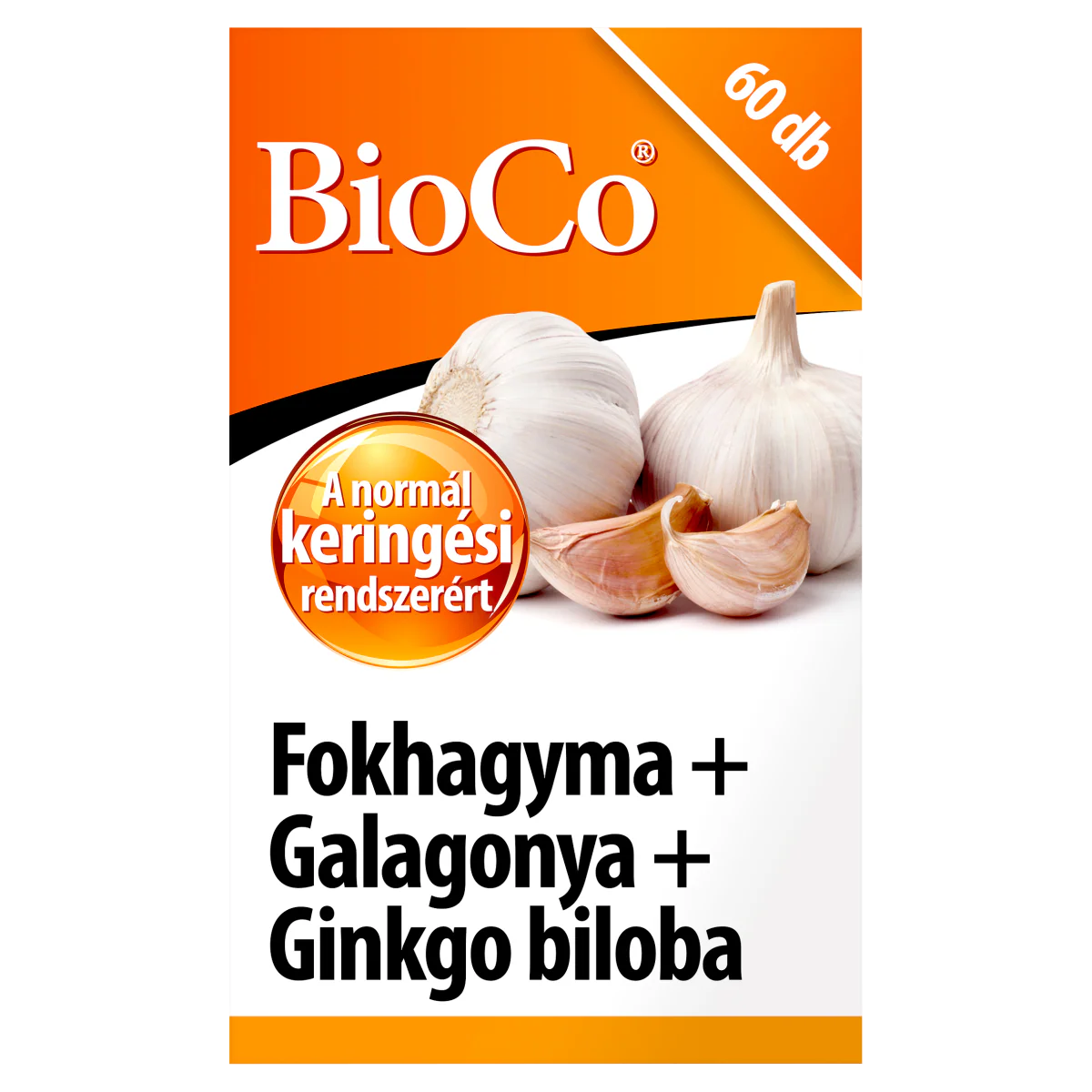 BioCo Fokhagyma + Galagonya + Ginkgo biloba tabletta 60 db - Image 3