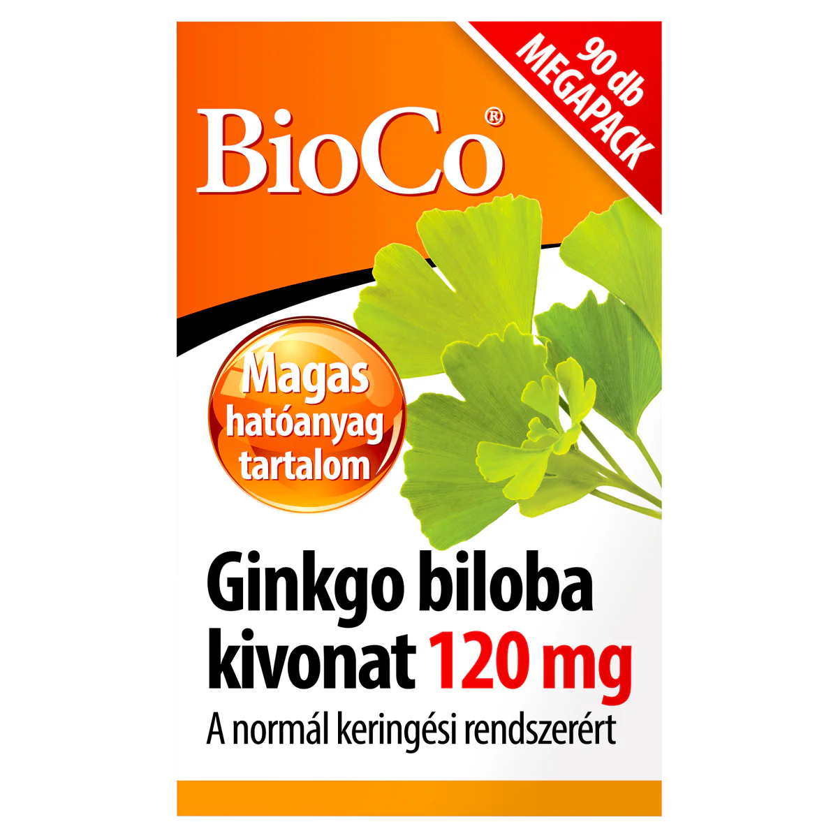 BioCo Ginkgo biloba kivonat 120 mg Megapack tabletta 90 db - Image 4