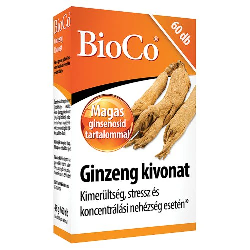 BioCo Ginzeng kivonat tabletta 60 db - Image 3