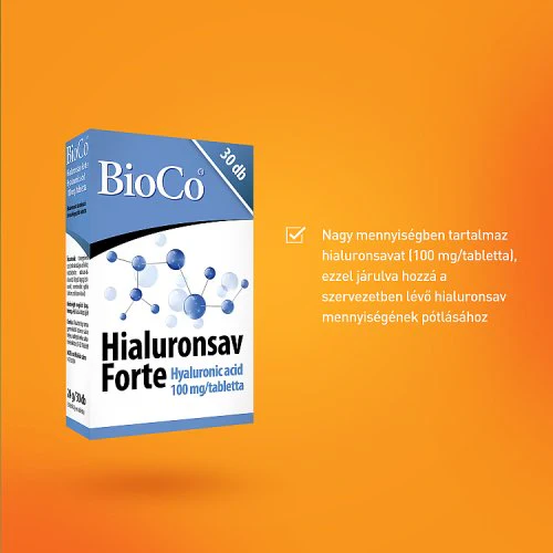 BioCo Hialuronsav Forte tabletta 30 db - Image 2